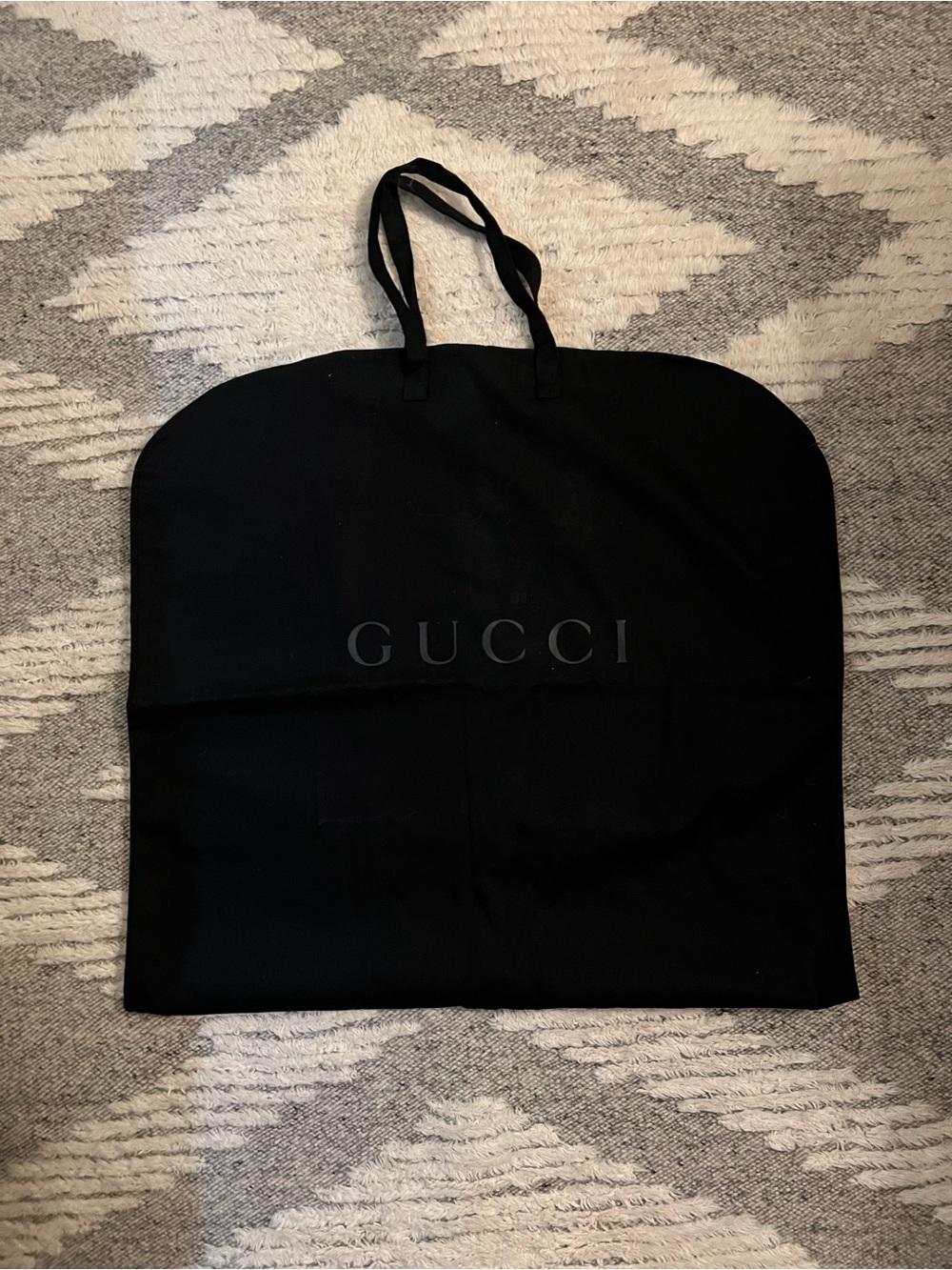 Gucci Black Logo Garment Bag with Carry Handles